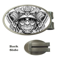 Drawing Samurai Tattoo Sketch Japanese Samurai Money Clips (oval) 