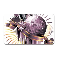 Nightclub Disco Ball Dj Dance Speaker Magnet (rectangular) by Sudhe