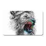 Lion King Head Magnet (Rectangular) Front