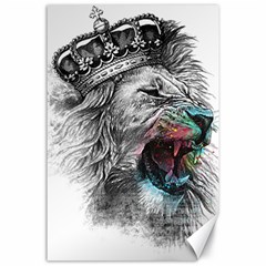 Lion King Head Canvas 24  X 36 