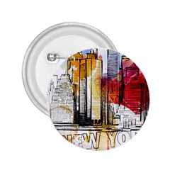 New York City Skyline Vector Illustration 2 25  Buttons