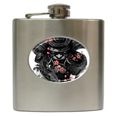 Sleeve Tattoo  Samurai Hip Flask (6 Oz)