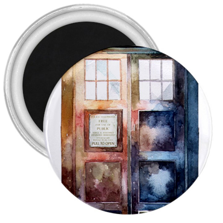 Tardis Doctor Who Transparent 3  Magnets