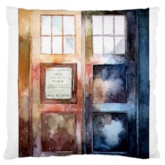 Tardis Doctor Who Transparent Large Cushion Case (one Side)