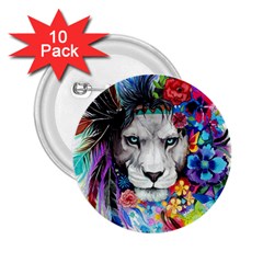 Art Drawing Poster Painting The Lion King 2 25  Buttons (10 Pack) 