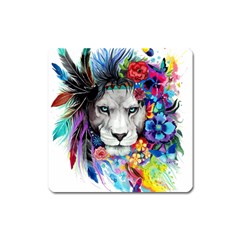 Art Drawing Poster Painting The Lion King Square Magnet