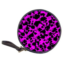 Black And Pink Leopard Style Paint Splash Funny Pattern Classic 20-cd Wallets by yoursparklingshop