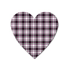 Tartan Pattern Heart Magnet