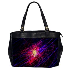 Abstract Cosmos Space Particle Oversize Office Handbag by Pakrebo
