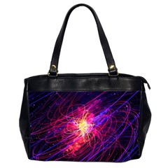 Abstract Cosmos Space Particle Oversize Office Handbag (2 Sides) by Pakrebo