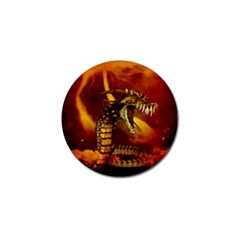 Awesome Dinosaur, Konda In The Night Golf Ball Marker (4 Pack)