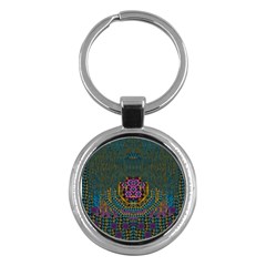 The  Only Way To Freedom And Dignity Ornate Key Chains (round)  by pepitasart