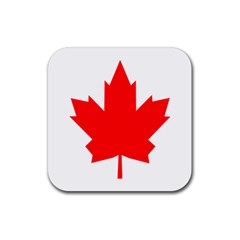Flag Of Canada, 1964 Rubber Coaster (square)  by abbeyz71