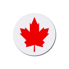 Flag Of Canada, 1964 Rubber Coaster (round)  by abbeyz71