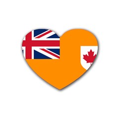 Flag Of Grand Orange Lodge Of Canada Heart Coaster (4 Pack)  by abbeyz71