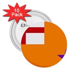 Flag of the Orange Order 2.25  Buttons (10 pack)  Front