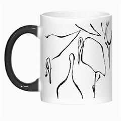 Katsushika Hokusai, Egrets From Quick Lessons In Simplified Drawing Morph Mugs by Valentinaart