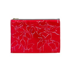 Katsushika Hokusai, Egrets From Quick Lessons In Simplified Drawing Cosmetic Bag (medium) by Valentinaart