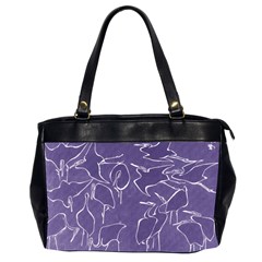 Katsushika Hokusai, Egrets From Quick Lessons In Simplified Drawing Oversize Office Handbag (2 Sides) by Valentinaart