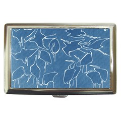 Katsushika Hokusai, Egrets From Quick Lessons In Simplified Drawing Cigarette Money Case by Valentinaart