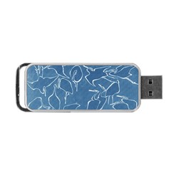 Katsushika Hokusai, Egrets From Quick Lessons In Simplified Drawing Portable Usb Flash (one Side)