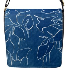 Katsushika Hokusai, Egrets From Quick Lessons In Simplified Drawing Flap Closure Messenger Bag (s)