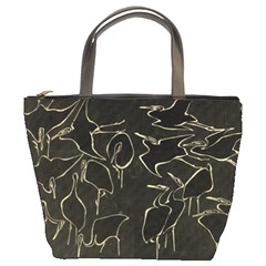 Katsushika Hokusai, Egrets From Quick Lessons In Simplified Drawing Bucket Bag by Valentinaart