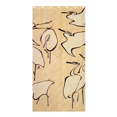 Katsushika Hokusai, Egrets From Quick Lessons In Simplified Drawing Shower Curtain 36  X 72  (stall)  by Valentinaart