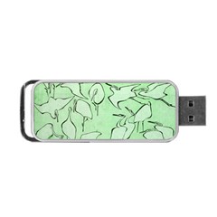 Katsushika Hokusai, Egrets From Quick Lessons In Simplified Drawing Portable Usb Flash (one Side) by Valentinaart