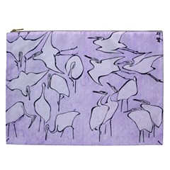 Katsushika Hokusai, Egrets From Quick Lessons In Simplified Drawing Cosmetic Bag (xxl) by Valentinaart