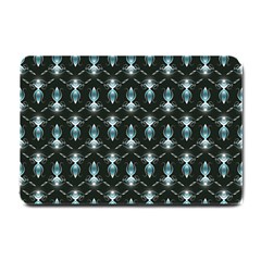 Seamless Pattern Background Black Small Doormat  by HermanTelo