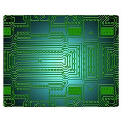 Board Conductors Circuits Double Sided Flano Blanket (medium) 