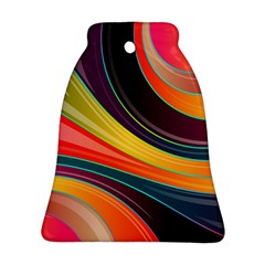 Abstract Colorful Background Wavy Ornament (bell) by HermanTelo