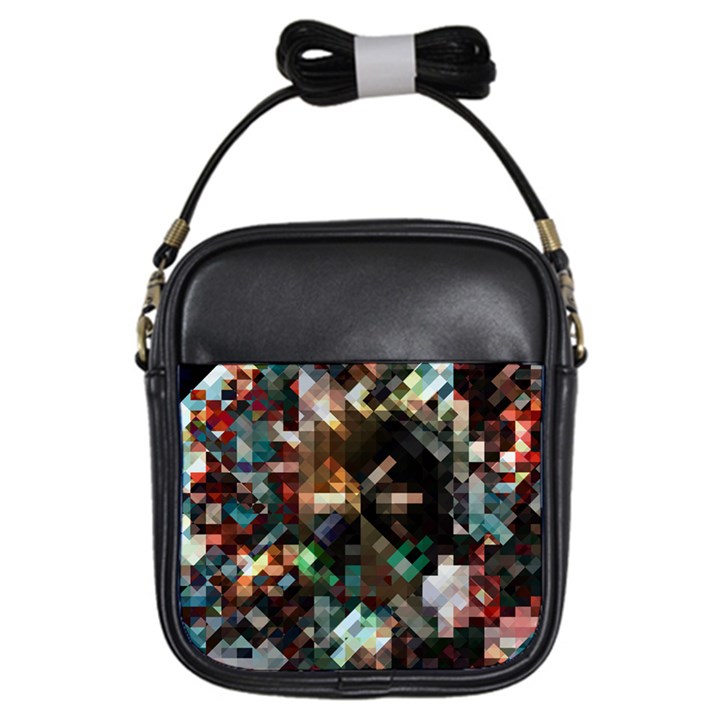 Abstract Texture Desktop Girls Sling Bag