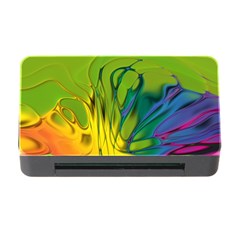 Abstract Pattern Lines Wave Memory Card Reader With Cf