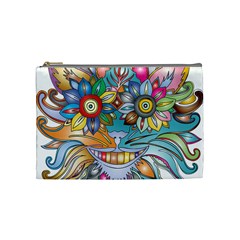 Anthropomorphic Flower Floral Plant Cosmetic Bag (medium) by HermanTelo