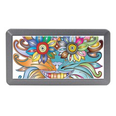 Anthropomorphic Flower Floral Plant Memory Card Reader (mini) by HermanTelo