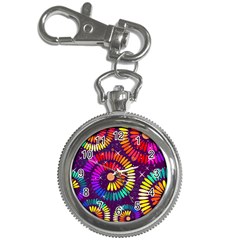 Abstract Background Spiral Colorful Key Chain Watches by HermanTelo