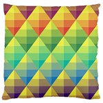 Background Colorful Geometric Triangle Standard Flano Cushion Case (Two Sides) Front