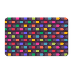 Background Colorful Geometric Magnet (rectangular) by HermanTelo