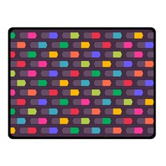 Background Colorful Geometric Double Sided Fleece Blanket (small)  by HermanTelo