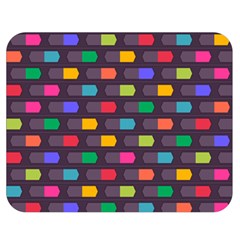 Background Colorful Geometric Double Sided Flano Blanket (medium) 