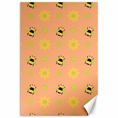 Bee Bug Nature Wallpaper Canvas 12  X 18  by HermanTelo