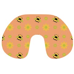 Bee Bug Nature Wallpaper Travel Neck Pillows