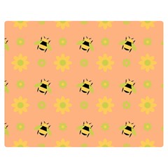 Bee Bug Nature Wallpaper Double Sided Flano Blanket (medium) 