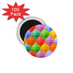 Background Colorful Geometric Triangle Rainbow 1 75  Magnets (100 Pack) 