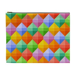 Background Colorful Geometric Triangle Rainbow Cosmetic Bag (xl) by HermanTelo