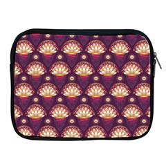 Background Floral Pattern Purple Apple Ipad 2/3/4 Zipper Cases by HermanTelo