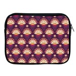 Background Floral Pattern Purple Apple iPad 2/3/4 Zipper Cases Front