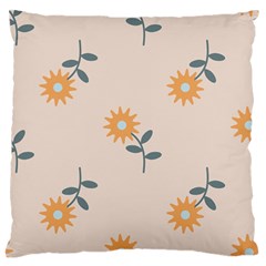 Flowers Continuous Pattern Nature Large Flano Cushion Case (one Side)